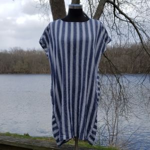 Madewell Linen/Cotton Dress With Pockets